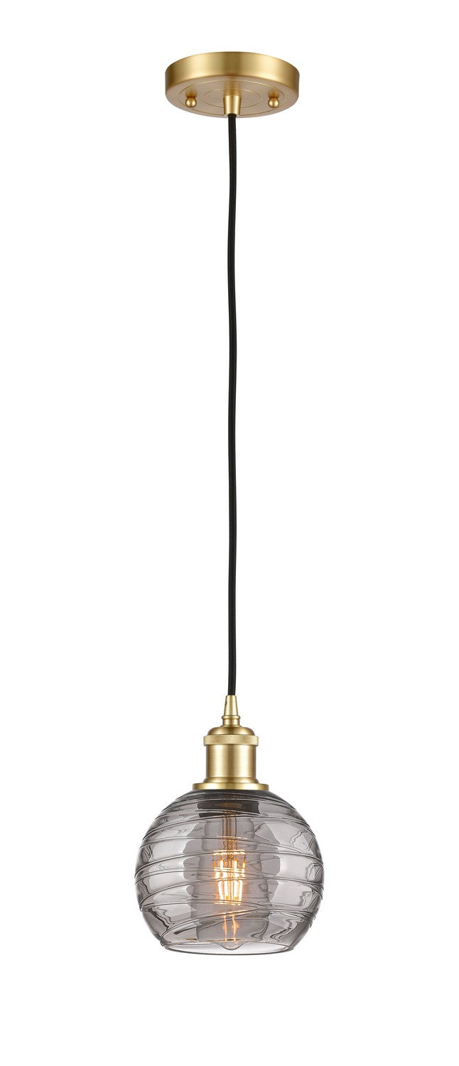 Innovations 516-1P-SG-G1213-6SM One Light Mini Pendant, Satin Gold