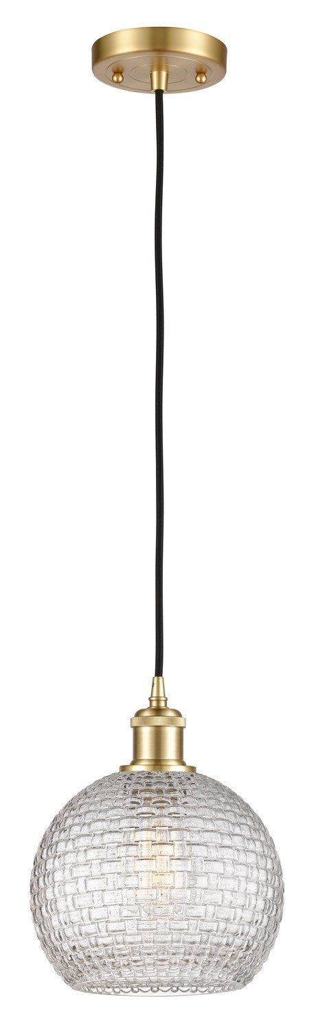 Innovations 516-1P-SG-G122C-8CL One Light Mini Pendant, Satin Gold