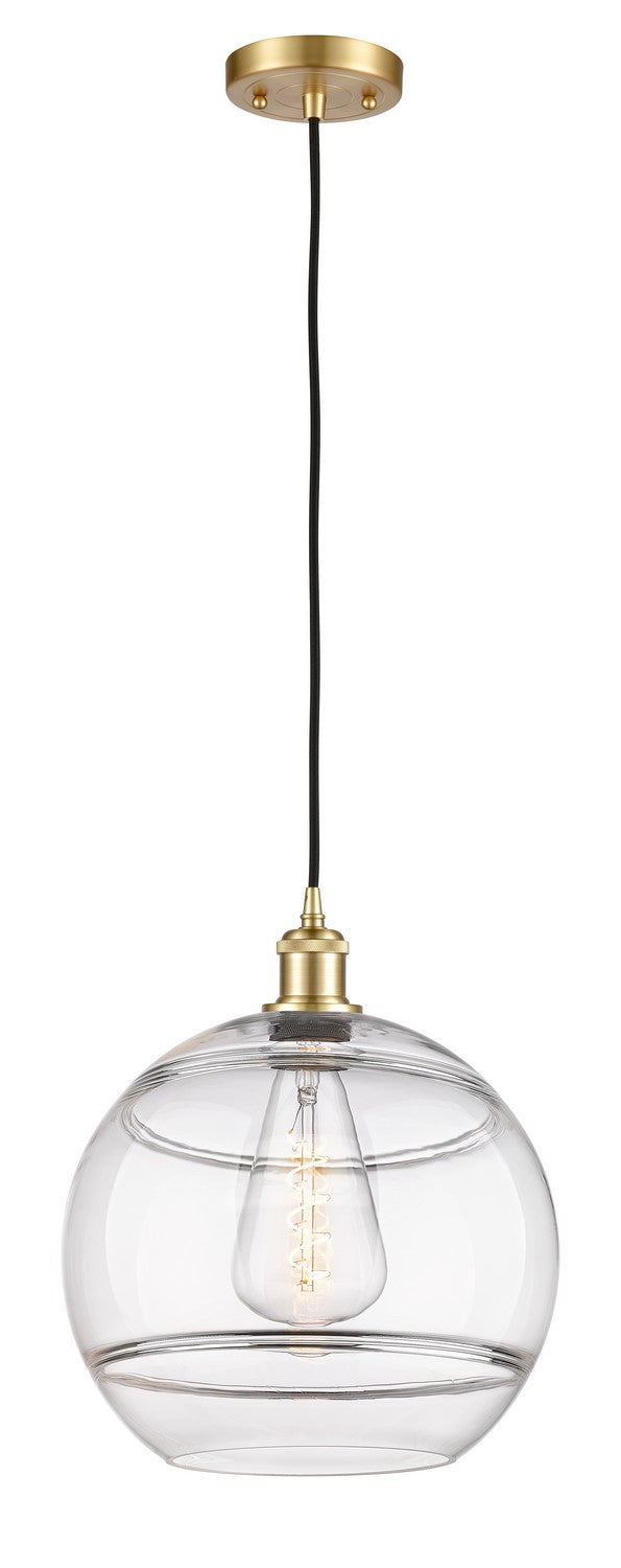 Innovations 516-1P-SG-G556-12CL One Light Mini Pendant, Satin Gold