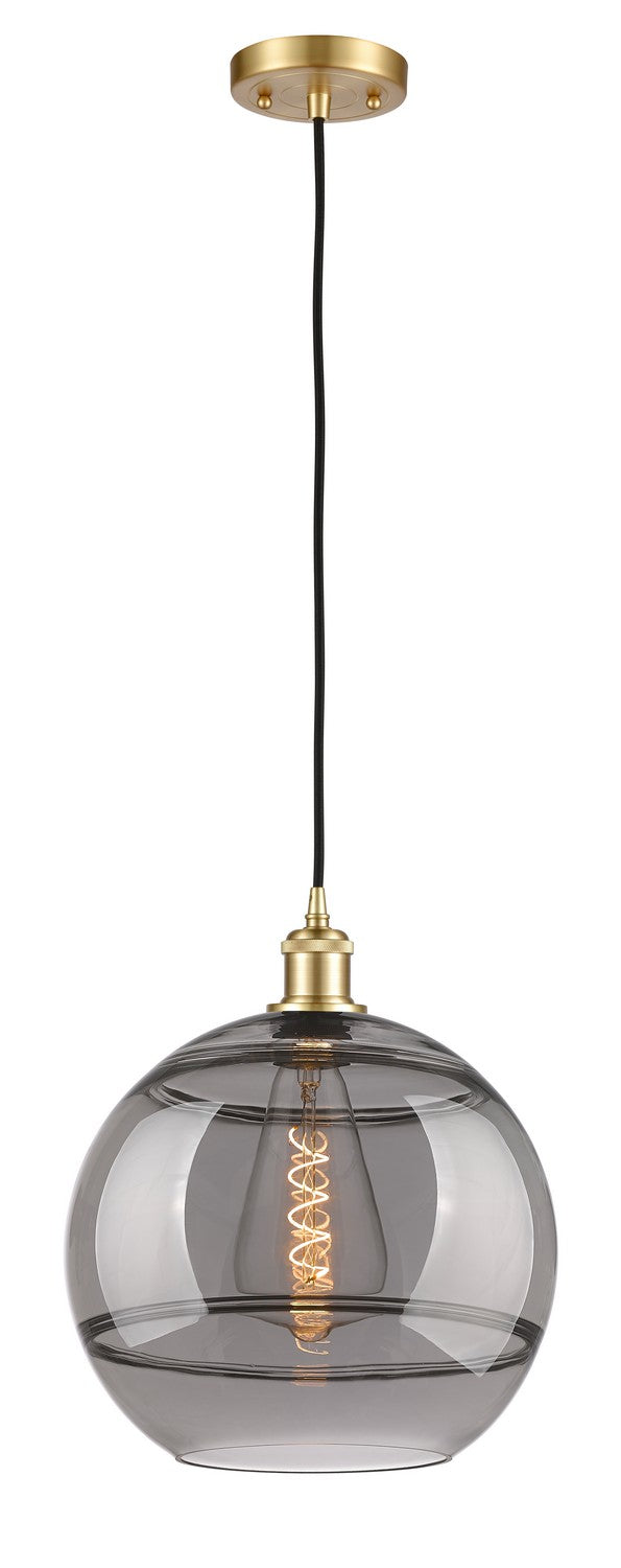 Innovations 516-1P-SG-G556-12SM One Light Mini Pendant, Satin Gold