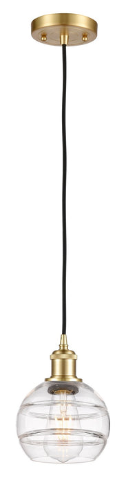 Innovations 516-1P-SG-G556-6CL One Light Mini Pendant, Satin Gold