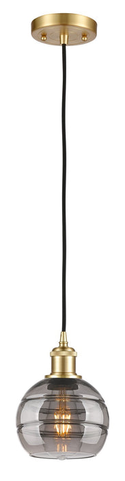 Innovations 516-1P-SG-G556-6SM One Light Mini Pendant, Satin Gold