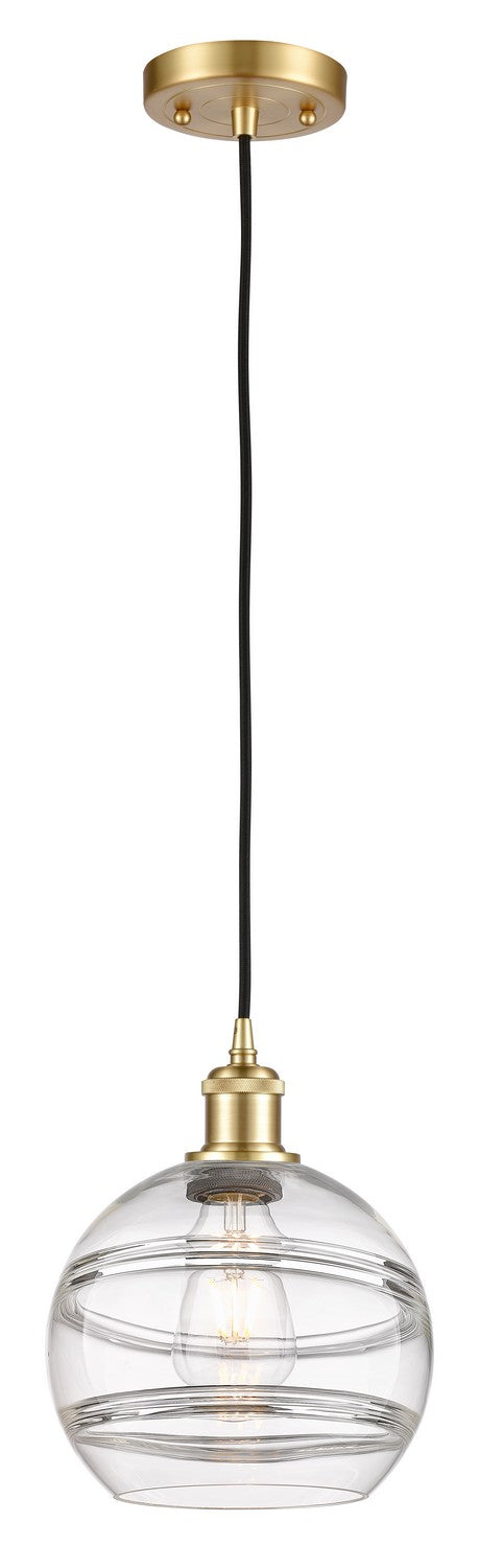 Innovations 516-1P-SG-G556-8CL One Light Mini Pendant, Satin Gold