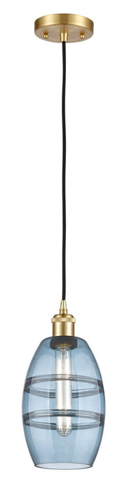Innovations 516-1P-SG-G557-6BL One Light Mini Pendant, Satin Gold