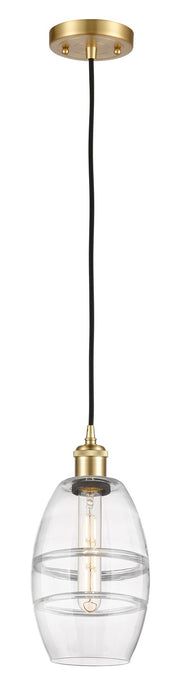 Innovations 516-1P-SG-G557-6CL One Light Mini Pendant, Satin Gold