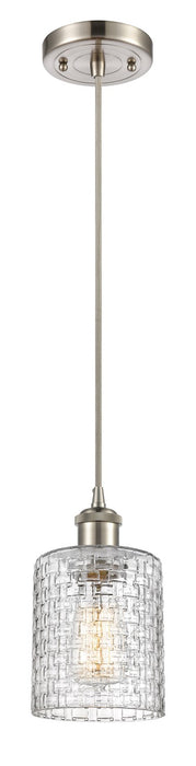 Innovations 516-1P-SN-G112C-5CL One Light Mini Pendant, Brushed Satin Nickel