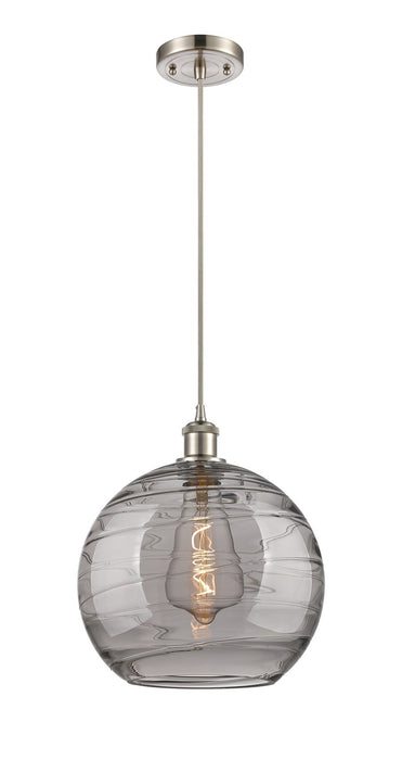 Innovations 516-1P-SN-G1213-12SM One Light Mini Pendant, Brushed Satin Nickel