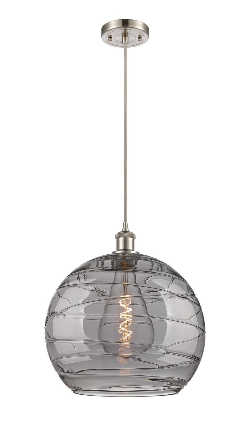 Innovations 516-1P-SN-G1213-14SM One Light Pendant, Brushed Satin Nickel
