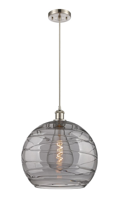 Innovations 516-1P-SN-G1213-14SM One Light Pendant, Brushed Satin Nickel