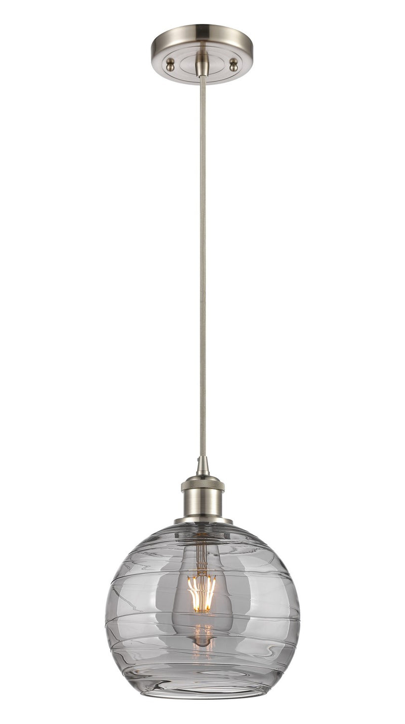 Innovations 516-1P-SN-G1213-8SM One Light Mini Pendant, Brushed Satin Nickel
