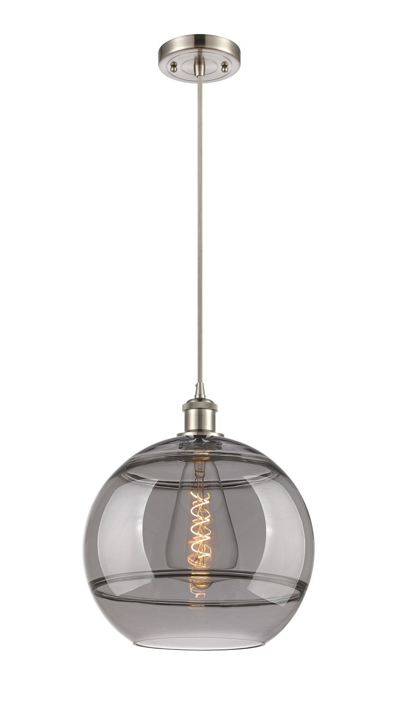 Innovations 516-1P-SN-G556-12SM One Light Mini Pendant, Brushed Satin Nickel