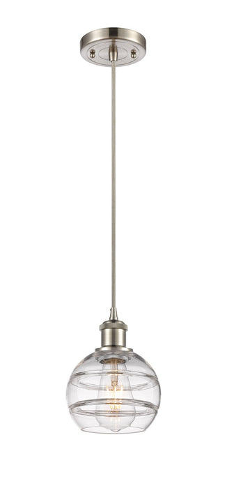 Innovations 516-1P-SN-G556-6CL One Light Mini Pendant, Brushed Satin Nickel