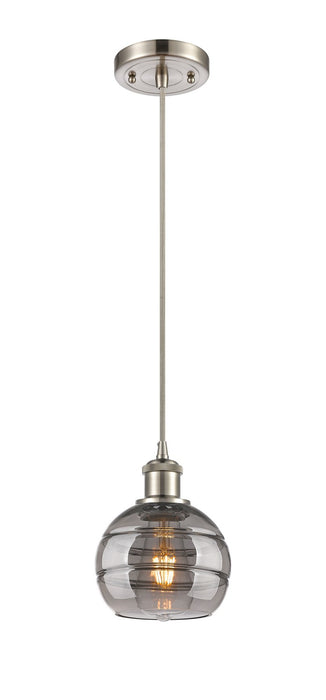 Innovations 516-1P-SN-G556-6SM One Light Mini Pendant, Brushed Satin Nickel