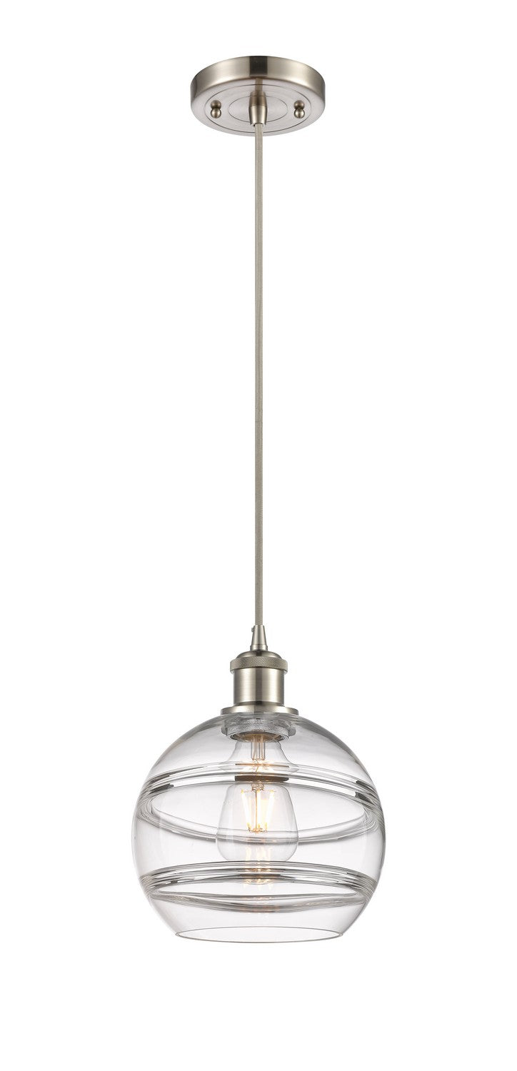 Innovations 516-1P-SN-G556-8CL One Light Mini Pendant, Brushed Satin Nickel
