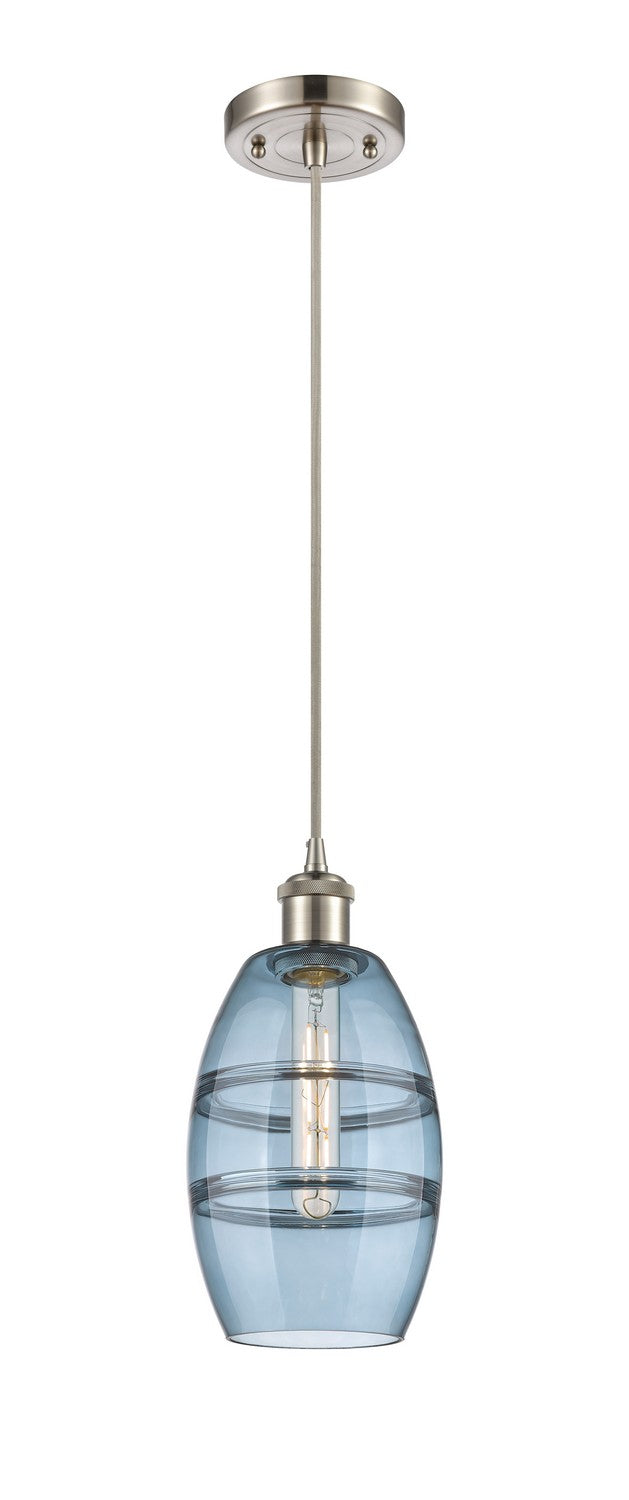 Innovations 516-1P-SN-G557-6BL One Light Mini Pendant, Brushed Satin Nickel