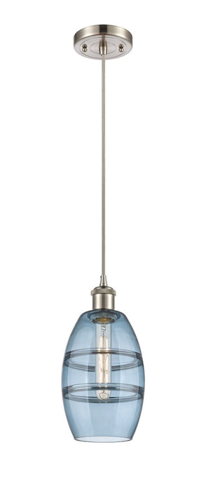 Innovations 516-1P-SN-G557-6BL One Light Mini Pendant, Brushed Satin Nickel