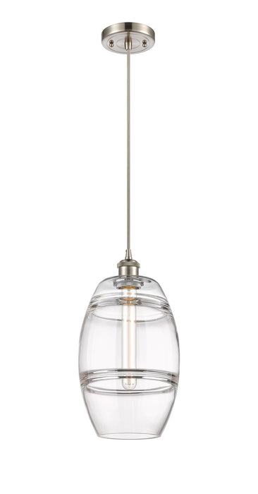 Innovations 516-1P-SN-G557-8CL One Light Mini Pendant, Brushed Satin Nickel