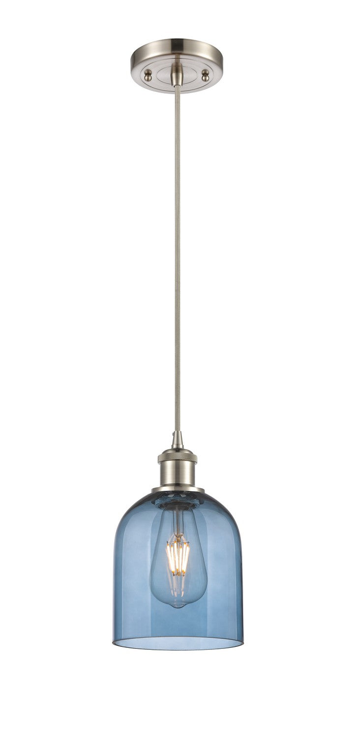 Innovations 516-1P-SN-G558-6BL One Light Mini Pendant, Brushed Satin Nickel