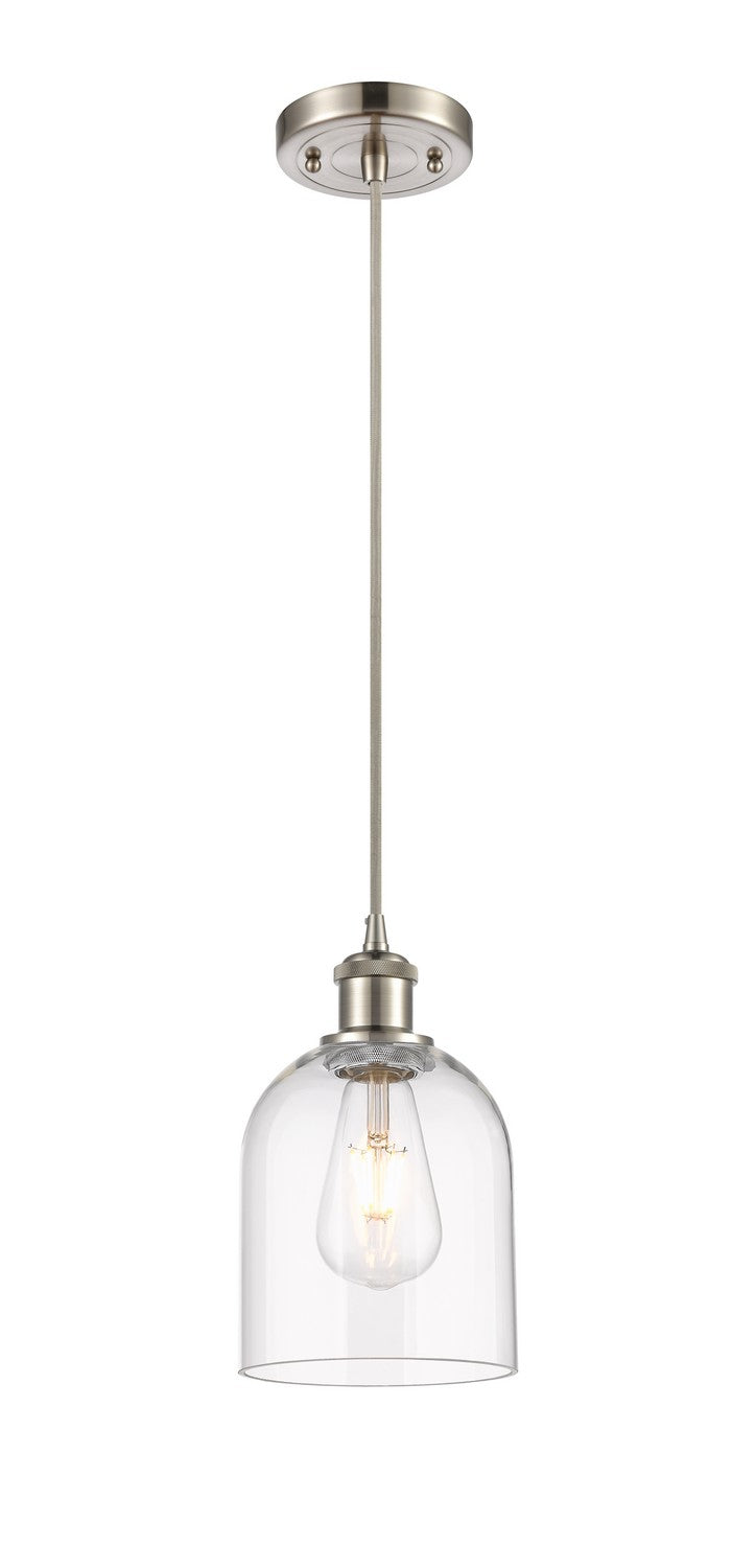 Innovations 516-1P-SN-G558-6CL One Light Mini Pendant, Brushed Satin Nickel