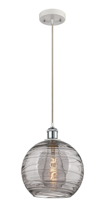 Innovations 516-1P-WPC-G1213-10SM One Light Mini Pendant, White Polished Chrome