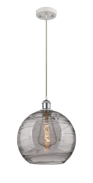 Innovations 516-1P-WPC-G1213-12SM One Light Mini Pendant, White Polished Chrome