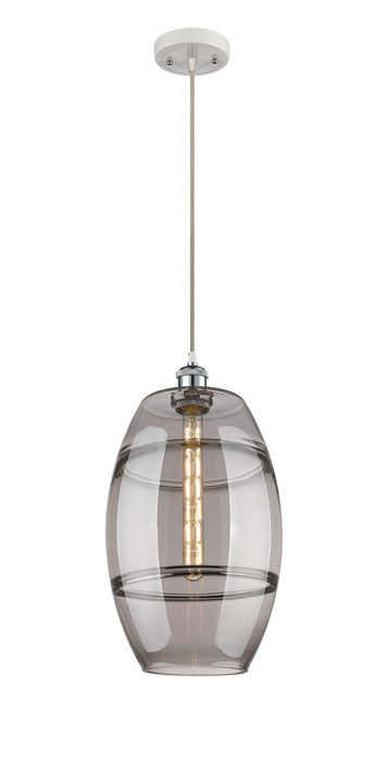 Innovations 516-1P-WPC-G557-10SM One Light Mini Pendant, White Polished Chrome