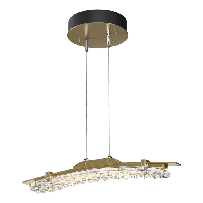 Hubbardton Forge 137585-LED-STND-86-ZM0747 LED Pendant, Modern Brass
