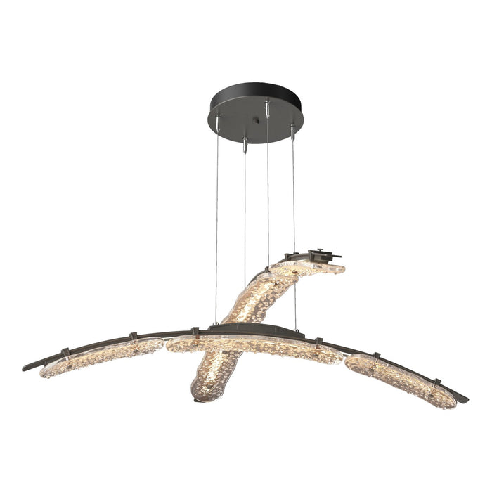 Hubbardton Forge 137587-LED-STND-07-ZM0749 LED Pendant, Dark Smoke