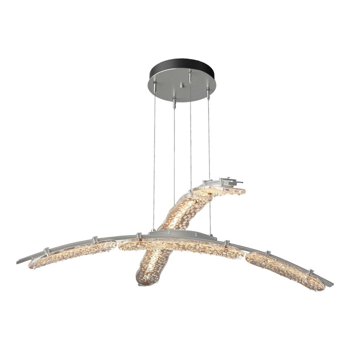 Hubbardton Forge 137587-LED-STND-82-ZM0749 LED Pendant, Vintage Platinum