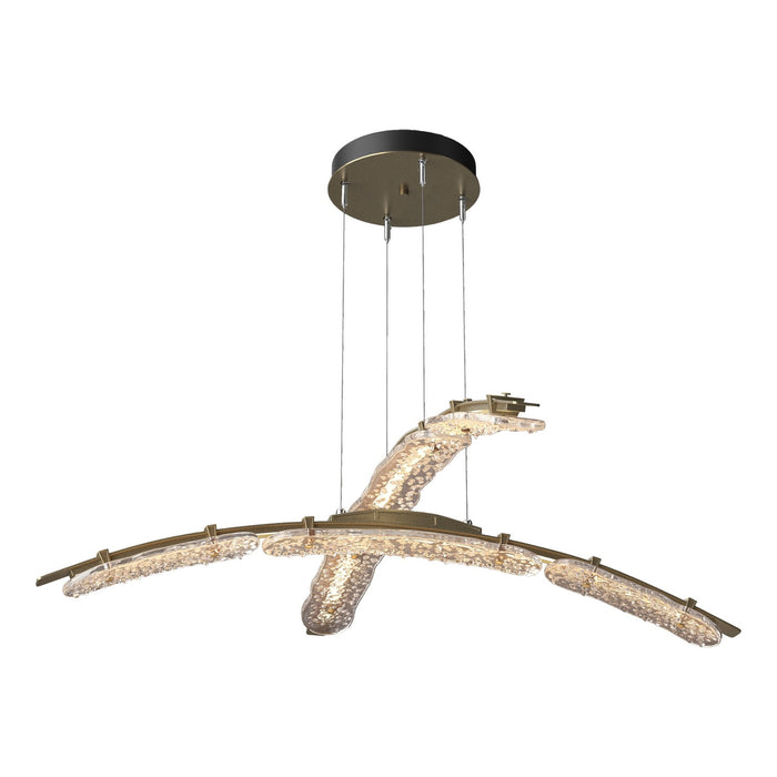Hubbardton Forge 137587-LED-STND-84-ZM0749 LED Pendant, Soft Gold