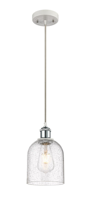 Innovations 516-1P-WPC-G558-6SDY One Light Mini Pendant, White Polished Chrome