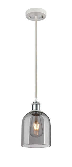 Innovations 516-1P-WPC-G558-6SM One Light Mini Pendant, White Polished Chrome