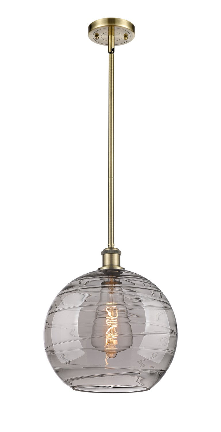 Innovations 516-1S-AB-G1213-12SM One Light Mini Pendant, Antique Brass