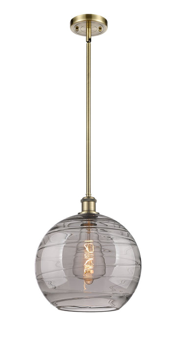 Innovations 516-1S-AB-G1213-12SM One Light Mini Pendant, Antique Brass