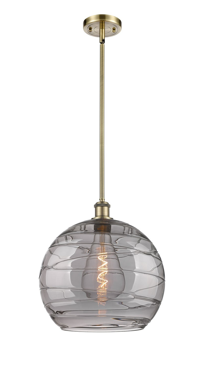 Innovations 516-1S-AB-G1213-14SM One Light Pendant, Antique Brass