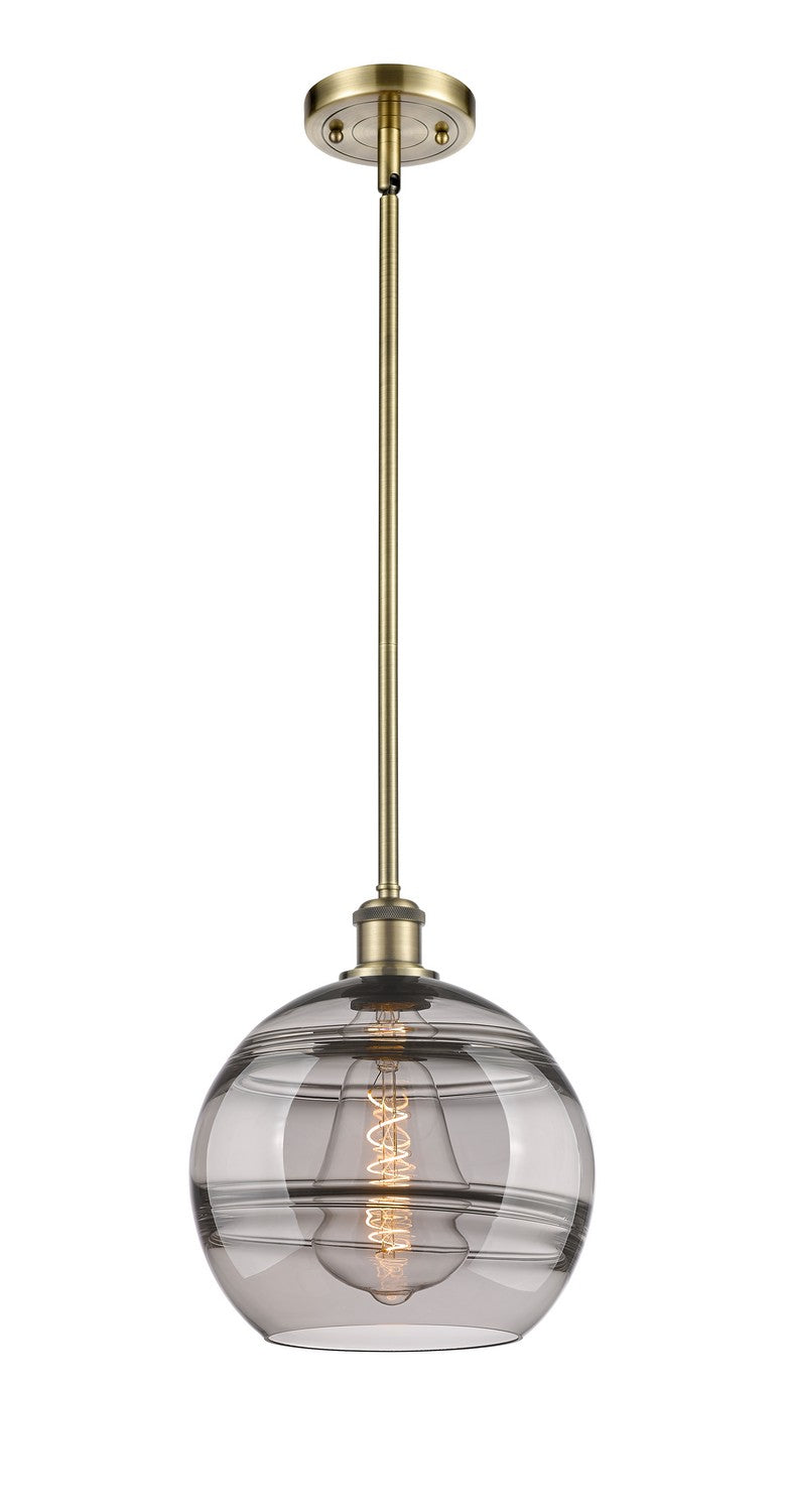 Innovations 516-1S-AB-G556-10SM One Light Mini Pendant, Antique Brass