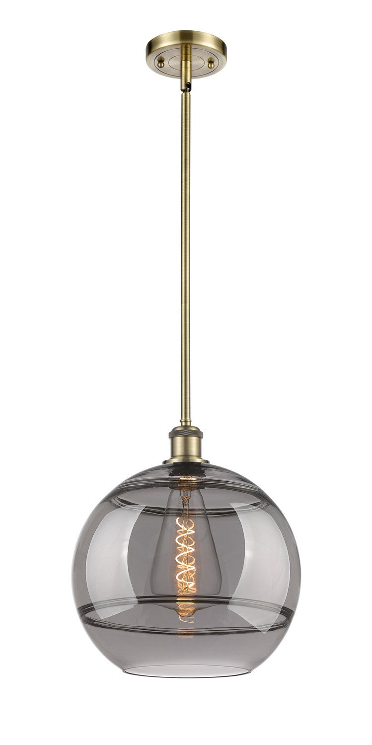 Innovations 516-1S-AB-G556-12SM One Light Mini Pendant, Antique Brass