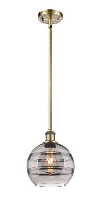 Innovations 516-1S-AB-G556-8SM One Light Mini Pendant, Antique Brass