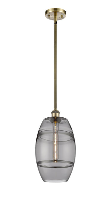 Innovations 516-1S-AB-G557-8SM One Light Mini Pendant, Antique Brass