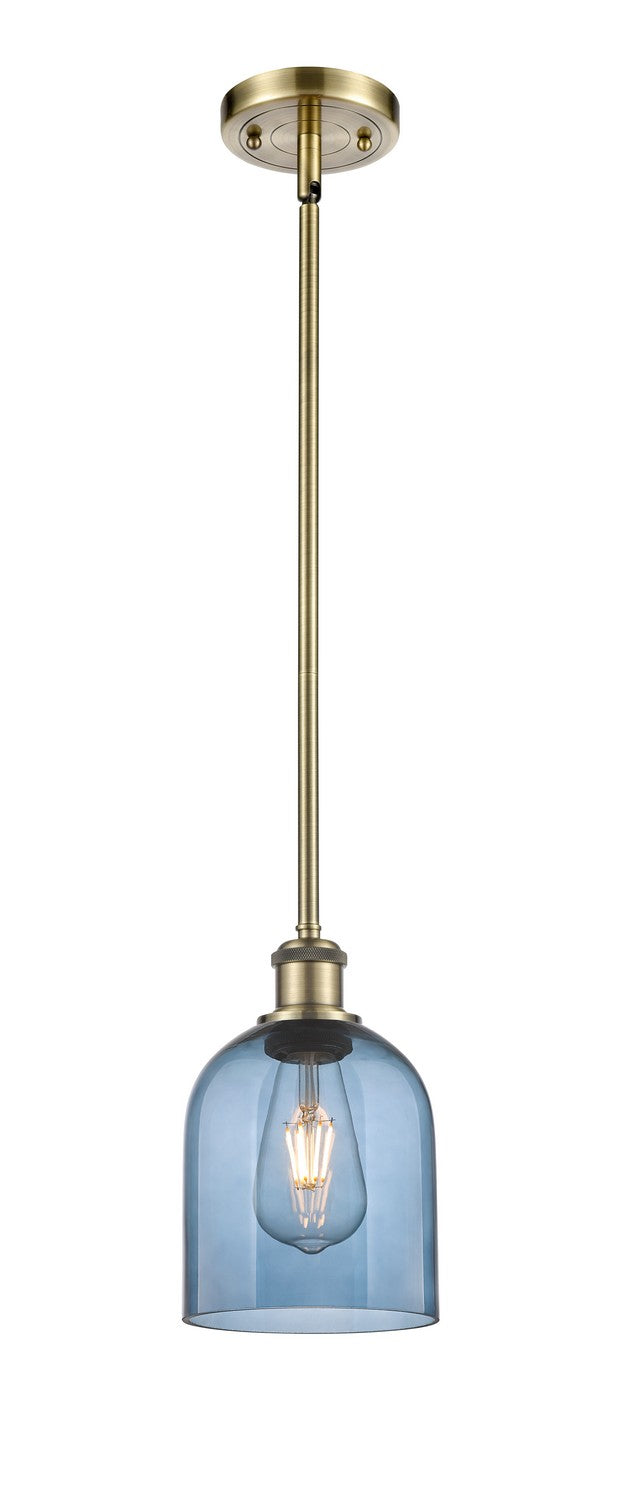 Innovations 516-1S-AB-G558-6BL One Light Mini Pendant, Antique Brass
