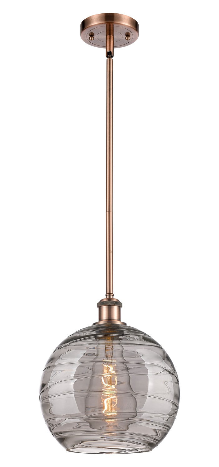 Innovations 516-1S-AC-G1213-10SM One Light Mini Pendant, Antique Copper