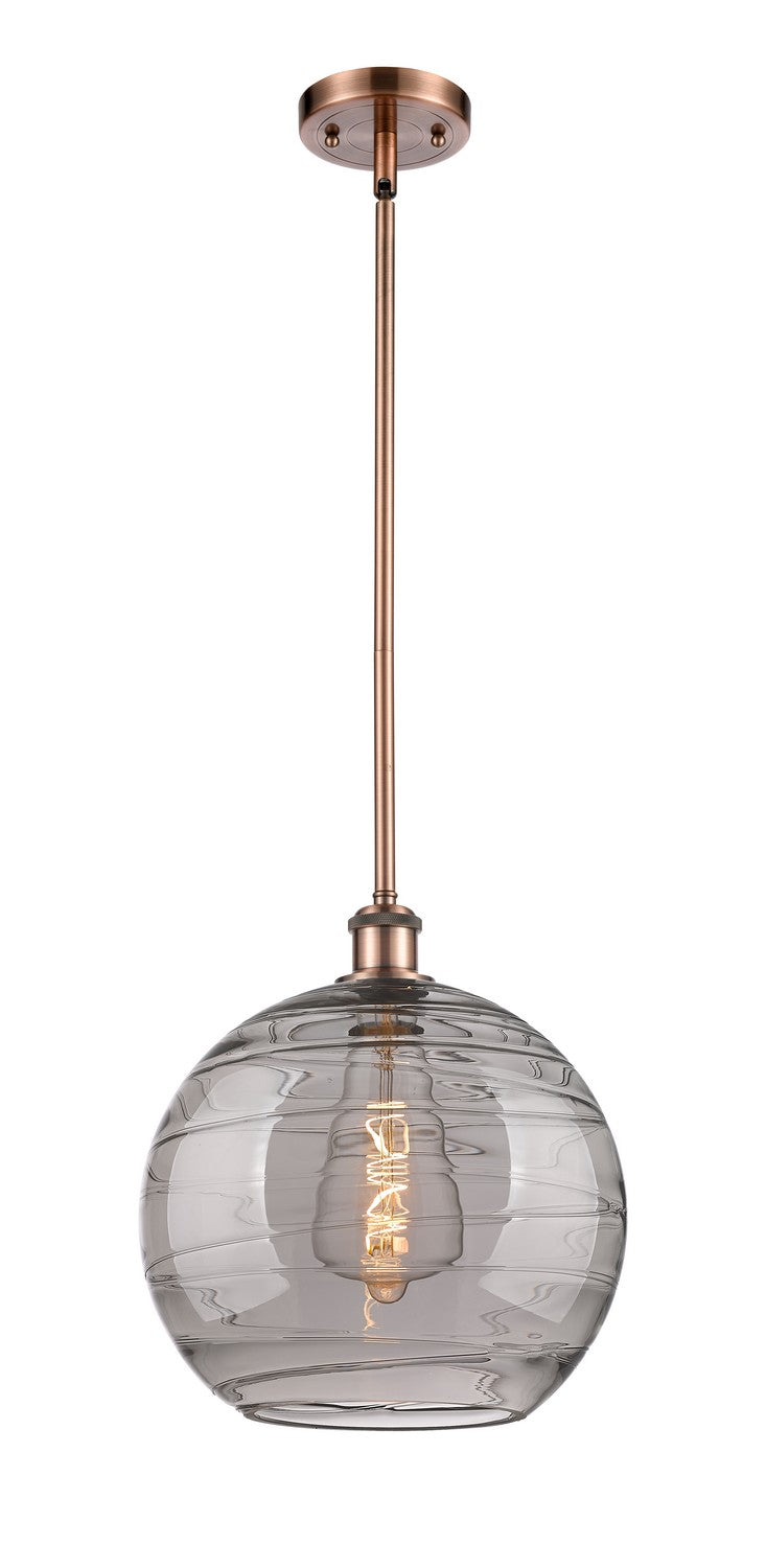 Innovations 516-1S-AC-G1213-12SM One Light Mini Pendant, Antique Copper