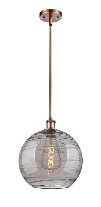 Innovations 516-1S-AC-G1213-12SM One Light Mini Pendant, Antique Copper