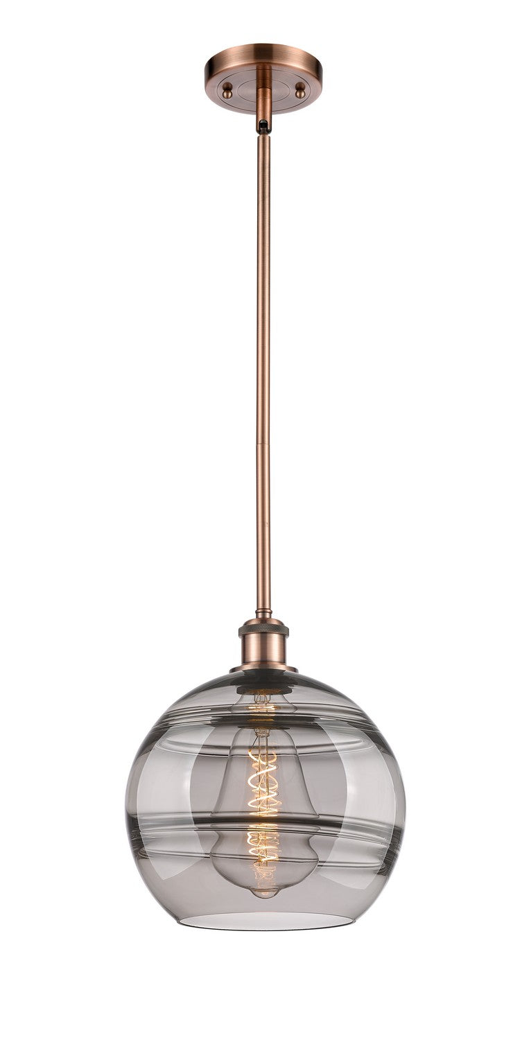 Innovations 516-1S-AC-G556-10SM One Light Mini Pendant, Antique Copper