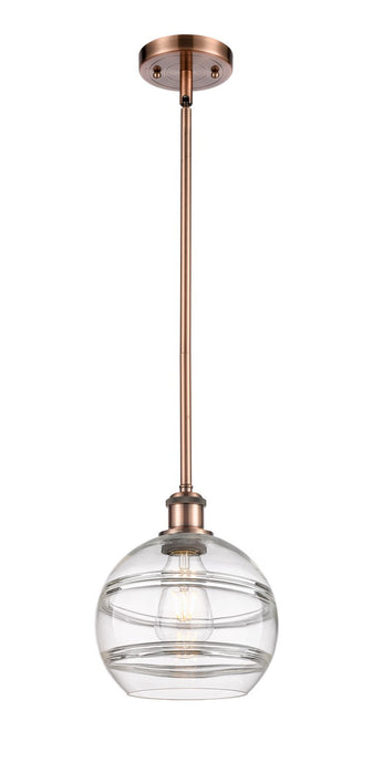 Innovations 516-1S-AC-G556-8CL One Light Mini Pendant, Antique Copper