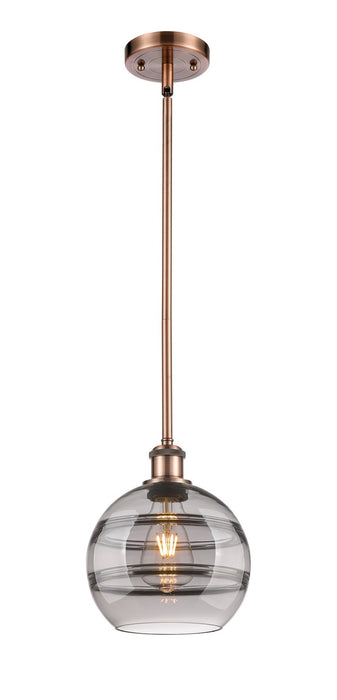 Innovations 516-1S-AC-G556-8SM One Light Mini Pendant, Antique Copper