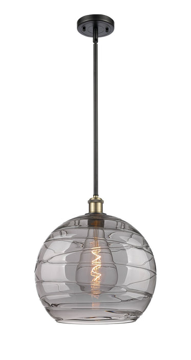 Innovations 516-1S-BAB-G1213-14SM One Light Pendant, Black Antique Brass