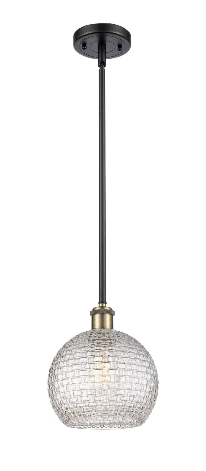 Innovations 516-1S-BAB-G122C-8CL One Light Mini Pendant, Black Antique Brass