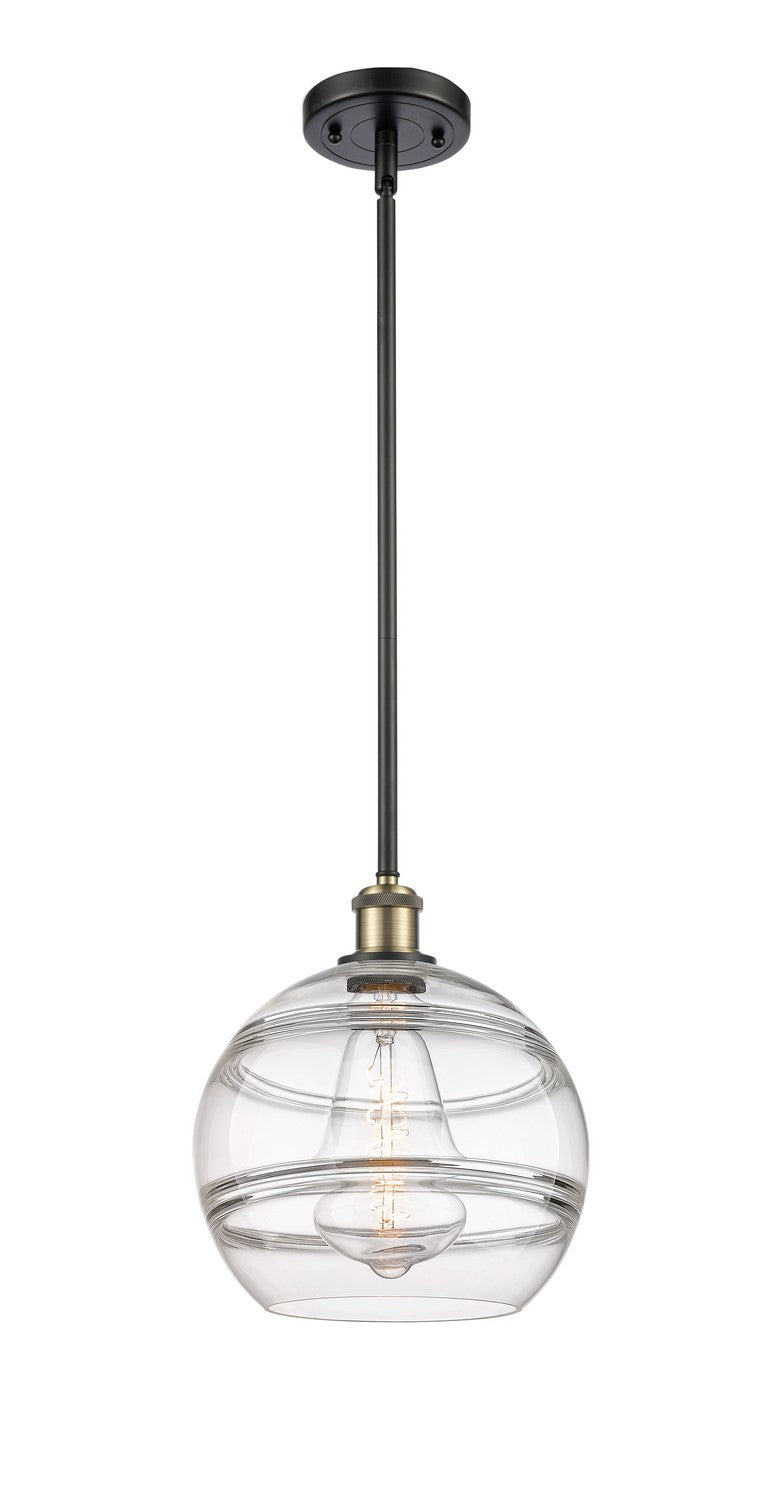 Innovations 516-1S-BAB-G556-10CL One Light Mini Pendant, Black Antique Brass