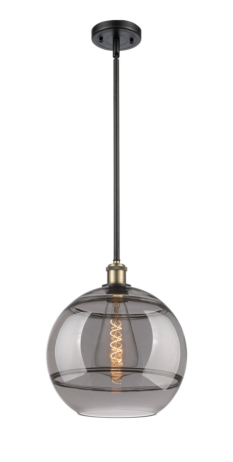 Innovations 516-1S-BAB-G556-12SM One Light Mini Pendant, Black Antique Brass